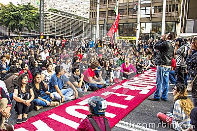 Protesters Editorial Stock Photo